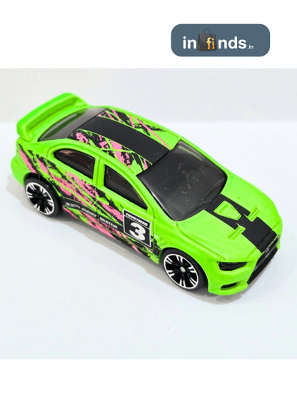 HOTWHEELS- NEON SPEEDERS MITSUBISHI LANCER EVOLUTION 2008