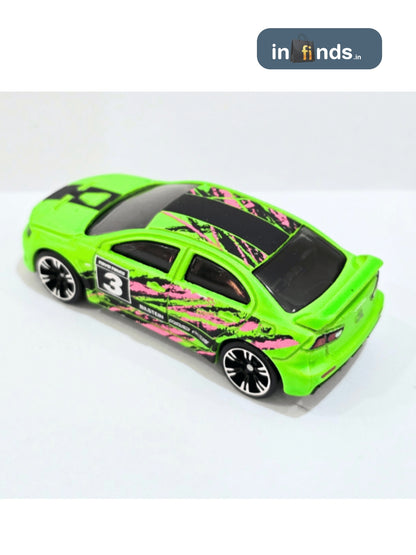 HOTWHEELS- NEON SPEEDERS MITSUBISHI LANCER EVOLUTION 2008